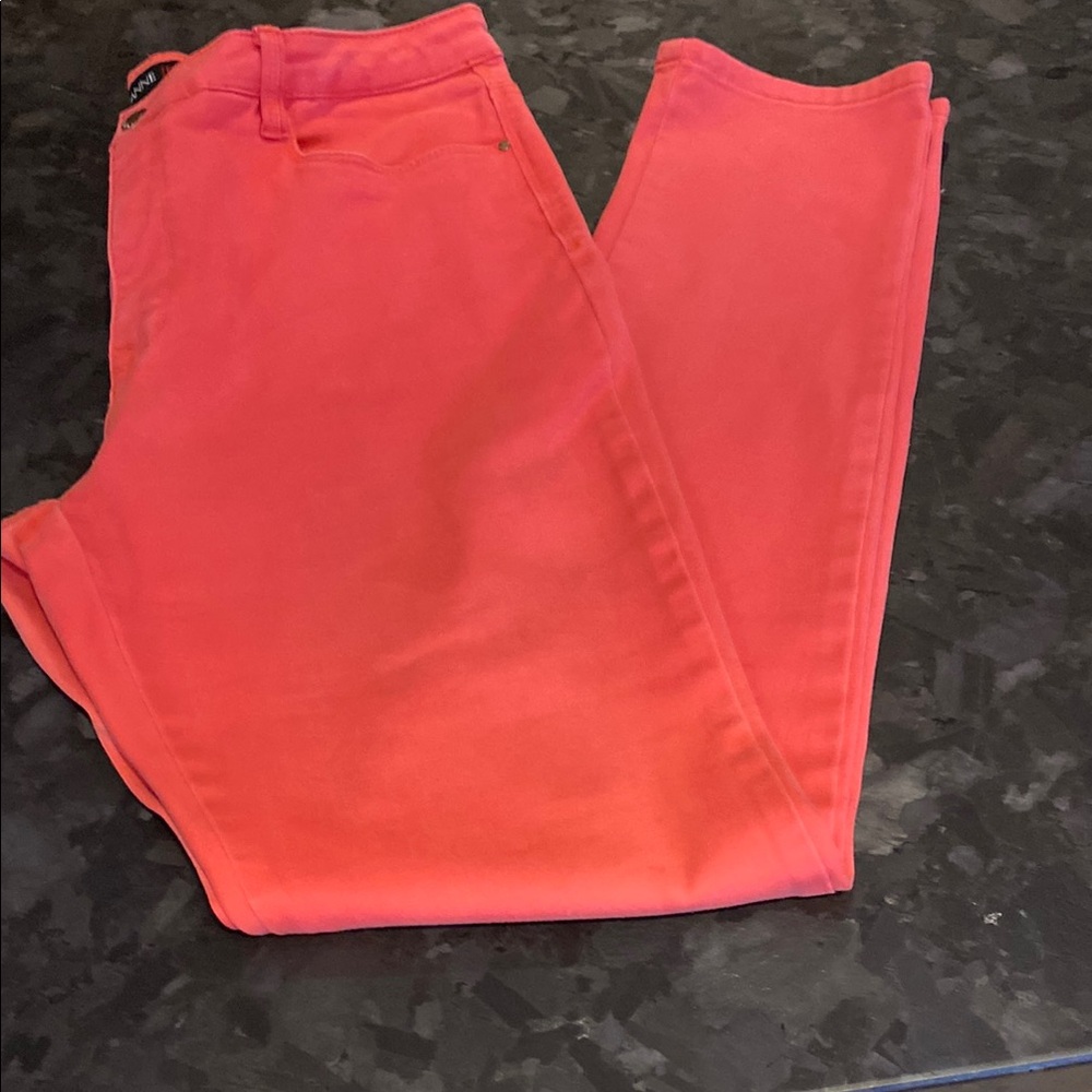 Orange / Red Skinny Jeans